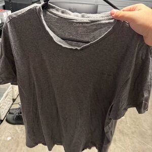 Calvin Klein Heather Gray Liquid Touch Tee